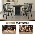 thumbnail image 2 of Fancrou Farmhouse Windsor Dining Chairs Set of 4, Spindle Back Wood Chairs for Kitchen and Living Room, Country Style Restaurant Seating, Black, 2 of 11