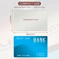 thumbnail image 2 of 0.21mm Metal Business Cards Blank Laser Engraving Aluminum Name Card, Dark Blue 100 Pack Silver, 2 of 6