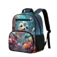 thumbnail image 2 of Aplkyhs Cute Ocean Seal Backpack for Kids Teens Age 6-18 Cute Cartoon Print School Bag Ergonomic Adjustable Straps Lightweight Bookbag for School Travel, 2 of 7