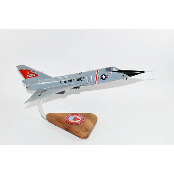 87th FIS RED BULLS  90091 Tyndall F-106A Delta Dart Model, Convair, 1/50th (17"), Mahogany