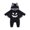 Black, variant on qILAKOG Baby Boy Girls Clothes Halloween Newborn Hoodie Romper Fall Winter One-piece Outfit Infant Cute Cartoon Clothing Set Newborn Pajamas Black A 12-18 Months