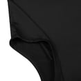 thumbnail image 6 of Short Sleeve Deep V Neck Bodysuit, Casual Solid Basic Woman Body, V Neck Bodysuits Slim Tops, Black, 6 of 8