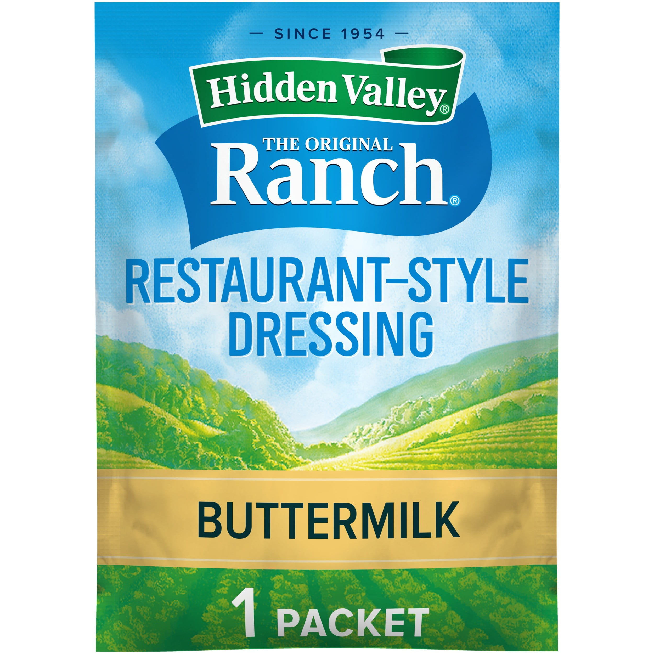 Hidden Valley luten Free Buttermilk Ranch Salad Dressing & Seasoning Mix, 1 Packet