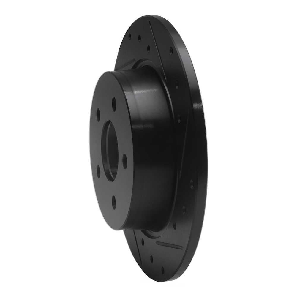 Dynamic Friction Company 633-80046R DFC Brake Rotor - Drilled And Slotted - Black