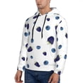 thumbnail image 2 of Hoodies for Men - Blueberry Print berries Long Sleeve Comfrt Men'S Fashion Hoodies & Sweatshirts, Sweatshirts for Men Hoodies Pullover Clothing Clothes with Pouch, 2 of 7