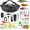 Black waist bag, variant on THKFISH 85Pcs Fishing Tool Fishing Tackle Box Kit and Equipment for Adults Beginner Gift, Hook Remover, Pliers Kit, Backpack Tackle Container Lures, Lip Gripper, Weigh Scale