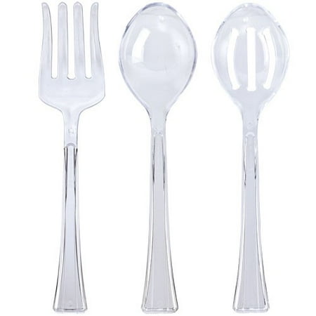 Lillian Caterware Serving Utensil Sets, Clear, 3 Ct