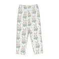 thumbnail image 6 of Uemuo Rabbit And Flower Pattern Women's Wide Leg Palazzo Lounge Pants with Pockets Light Weight Loose Comfy Casual Pajama Pants-X-Large, 6 of 9