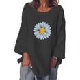 thumbnail image 3 of Pompotops T-shirt à Manches Longues Décontracté Mode Automne Col Rond Imprimé pour Femme, 3 of 6