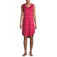 thumbnail image 2 of Secret Treasures Women's and Women's Plus V-Neck Shibori Stripe Tank Top Chemise, 2 of 6