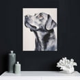 thumbnail image 4 of JRXY  Black Labrador Dog Pet Animal Watercolor Painting Canvas Wall Art,  Multi-Color 12x16 in, 4 of 4