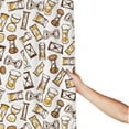 thumbnail image 3 of Shower Curtain, Hand drawn hourglass Waterproof Fabric Plastic Shower Curtain, Drying Fast Bathroom Curtain with 9 Buttonholes, Ruffle Shower Curtain 60x72in, 3 of 8