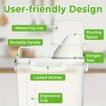 thumbnail image 6 of 4pcs Flour Container 5LB Pantry Food Storage Containers with Lids Airtight & Measuring Cup Small Air Tight Rice Holder Bin Plastic Cereal Grain Dispenser Kitchen for Sugar Dry Goods Pet Food, 6 of 9