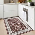 thumbnail image 3 of Balacho Farmhouse Floral Bohemian Faux Wool Area Rug,2' x 3', Red, 3 of 9