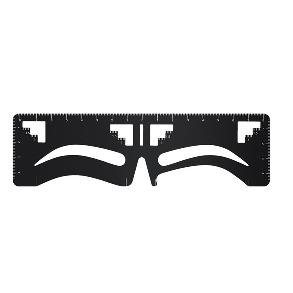 Eyebrow Stencil Women Makeup Metal Eyebrow Ruler Eyebrow Measuring Tool ...