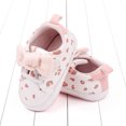 thumbnail image 5 of Otqutp Baby First Walking Shoes Summer Toddler Shoes Boys Girls Floor Sneakers Lightweight Comfortable Bowknot Spotted Upper Design Shoes, 5 of 8
