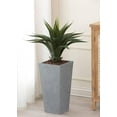 thumbnail image 4 of Stone Plant Pots, Large Planters for Indoor Outdoor Plants, 18.5" Tall Planter for Front Porch, Flower Pots, Planting Pot Used in Patio, Living Room, Macetas para Plantas Interior Elegantes, 4 of 10