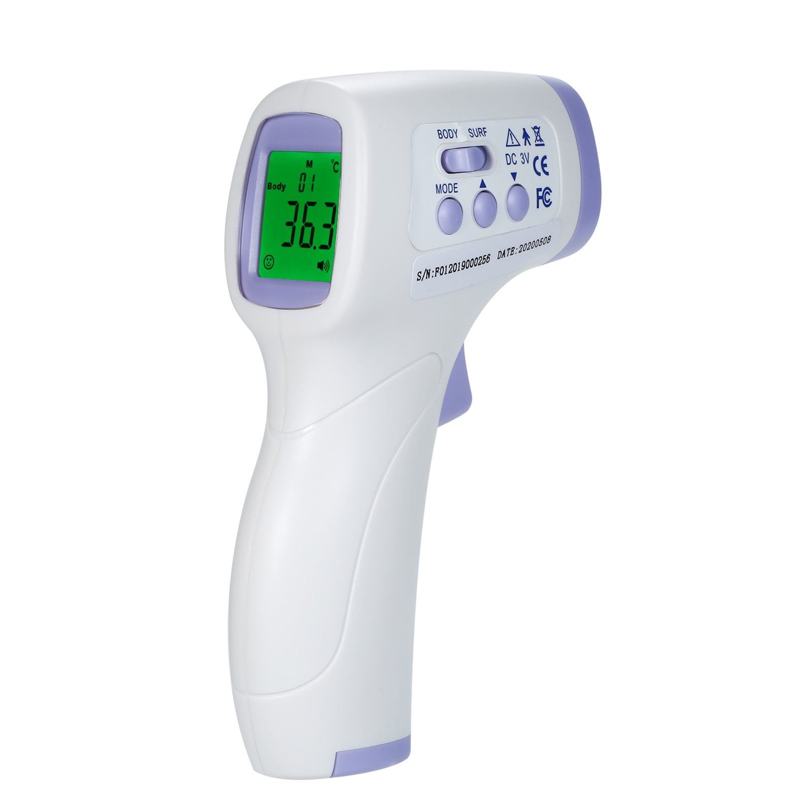 Lixiada1 Non-Contact IR Infrared Forehead Temperature Tester Oxygen Finger Tester Rate Combo 