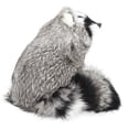 thumbnail image 1 of Juguete de Lujo de Mapache, Juguete de Peluche de Mapache Simulación Alta Hecha A Mano Para Oficina, 1 of 7