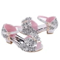 thumbnail image 4 of DPTALR Chaussures de Princesse Bling à Nœud Papillon Perlé pour Filles Tout-Petits, 4 of 9