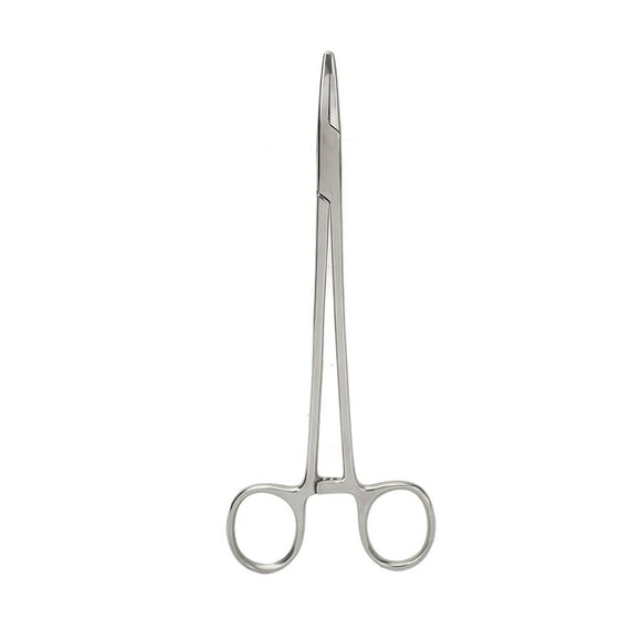 Pinzas para agujas con abrazadera de sutura, pinzas para dientes de 18 cm, pinzas largas para portaagujas, pinzas para sujetar agujas, muy versátiles