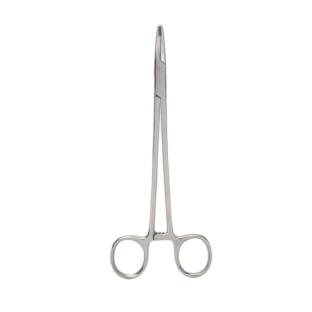 Pinzas para agujas con abrazadera de sutura, pinzas para dientes de 18 cm, pinzas largas para portaagujas, pinzas para sujetar agujas, muy versátiles