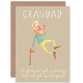 thumbnail image 1 of Grandad Clicking Heels Get Up Go Funny Birthday Greetings Card Plus Envelope Blank inside, 1 of 3