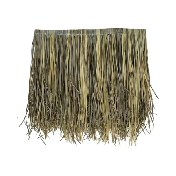 Techo de paja, decoración falsa, rollo de paja de Palma Artificial para valla, Patio, cabaña Estilo E