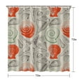 thumbnail image 5 of Sea Life Shell Print Shower Curtain 72x72, Waterproof Polyester Coastal Bathroom Curtain with Hooks, Nautical Marine Theme Decor, 5 of 5