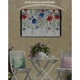 thumbnail image 3 of 4th of July Outdoor TV Cover 40 to 43 Inch Weatherproof, Blue Red Spring Floral Independence Day 600D Oxford TV Covers with Waterproof Zipper, Outside Flat TV Screen Protector Size 40"Wx25"Hx4.5"D, 3 of 7