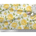 thumbnail image 2 of Soimoi Rayon Fabric Leaves & Rose Floral Printed Fabric 1 Yard 42 Inch Wide, 2 of 3
