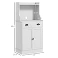 thumbnail image 7 of Demi Bonn 49" Kitchen Microwave Cabinet with Drawer, Cabinet and Adjustable Shelf, Buffet Cabinet with Hutch for Dining Room, White, 7 of 7