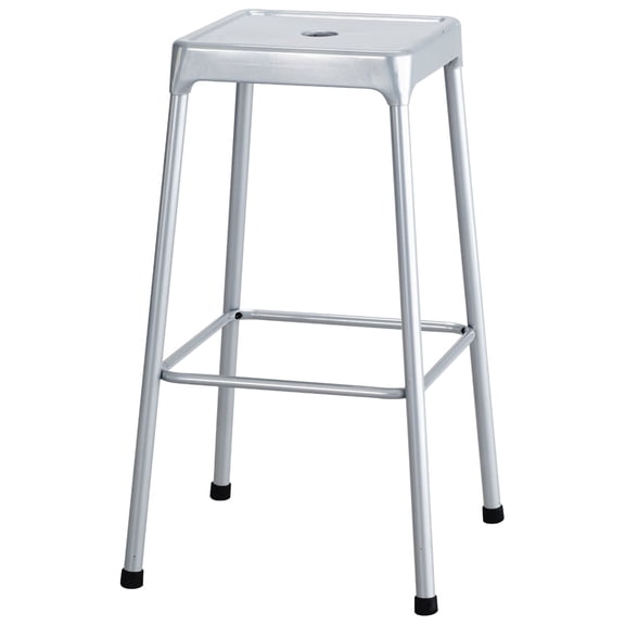 Steel Bar Stool, Silver