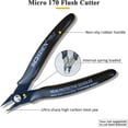 thumbnail image 3 of GFDYREE Flush Cut Pliers, 5 Pack, 5 Inch Small Wire Cutters, 170 Wire Cutters Flush Cutter Pliers, Micro Flush Cutter, Wire Cutters for Crafts, Models, Zip Ties Snips, Nippers, Electronic Si, 3 of 6
