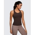 thumbnail image 2 of CRZ YOGA Butterluxe Workout Racerback Tank Tops for Women Padded Athletic Yoga Shirts with Built in Bra, 2 of 5
