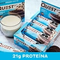 thumbnail image 4 of Barra DE Proteína Quest Nutrition sabor a Galletas con Crema Caja con 12 pzas, 4 of 6