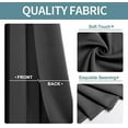 thumbnail image 3 of Blackout Curtains 80 Inches Long 2 Panels Set for Living Room, Grommet Thermal Insulated Room Darkening Curtains for Bedroom (Dark Grey, 52 x 80 Inch), 3 of 5