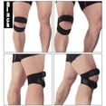 thumbnail image 2 of 1pc Outdoor Fitness Knee Support Pad Wrap Sleeve Adjustable Leg Protector, 2 of 4