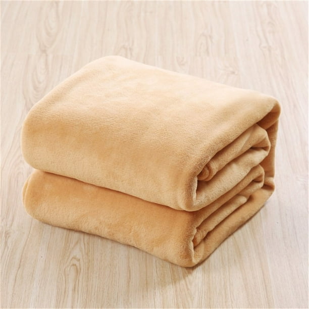 Jovati Super Soft Warm Solid Warm Micro Plush Fleece Blanket Throw Rug