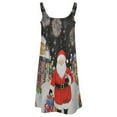 thumbnail image 5 of Ladies' Summer Dress Beach Sleeveless Funny Santa Claus Christmas T-shirt Vest Sun Skirt, 5 of 8