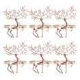 thumbnail image 1 of Shisuyan 6Pcs Festive Napkin Rings Elk Shaped Alloy Table Decoration for Friends, 1 of 8