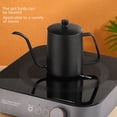 thumbnail image 4 of Cafetera de acero inoxidable 304 de boca pequeña, para uso doméstico, de boca larga, 4 of 6