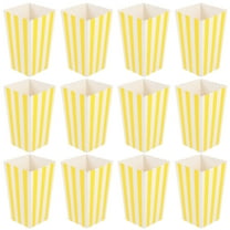 Raindrops Carnival Popcorn Boxes, 12pcs Paper Popcorn Holders for Parties, Movie , Friends, and Family Fun
