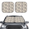 thumbnail image 2 of Fotbe Compass And Mountains In Bicycle Wheels 2-Piece Car Windshield Sun Shade | Sun Blocker for Car Windshield | Foldable Automotive Interior Accessories for Sun Protection-Medium, 2 of 6