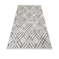 thumbnail image 4 of Latresa Brown Geometric Polyester Area Rugs for Living Room Jacquard Textured Modern Rugs Soft Geometric Rug for Bedroom Washable Rug Non-Slip Bohemian Carpet Perfect for Dining Room Office Beige, 4 of 4