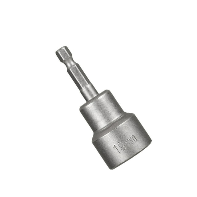 Eigraketly Destornillador de tuercas de 5 piezas para taller doméstico, vástago hexagonal para carpintería, destornillador neumático Herramientas eléctricas 19x65mm