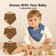 thumbnail image 4 of Baberos de muselina para bebés KeaBabies, suaves y absorbentes, paquete de 8, 4 of 9