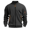thumbnail image 6 of Men's Zip Up Pullover Jacket Lightweight Athletic Top For Gym Running Workout Casual Streetwear, 6 of 6