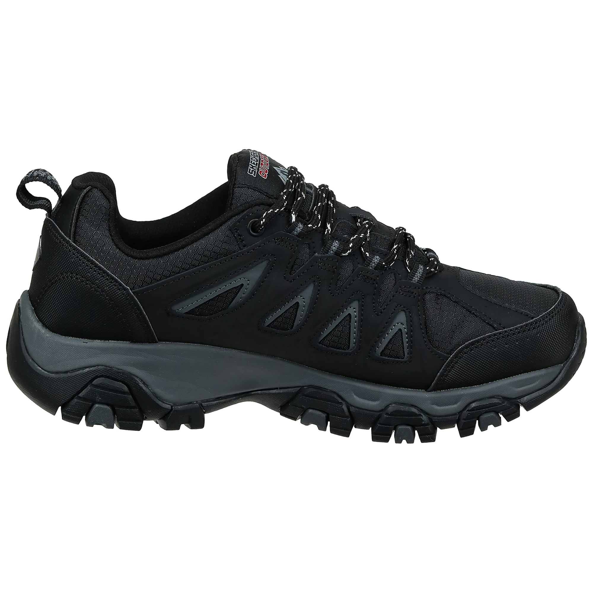 Skechers Men's Terrabite Oxford, Black/Charcoal, 12 2E US