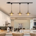 thumbnail image 4 of Kiven J-Type Track Lighting, 1-Light Modern Juno Track Pendant Light with Metal Lampshade,Cord length 39.4",Bronze Finish, 4 of 7